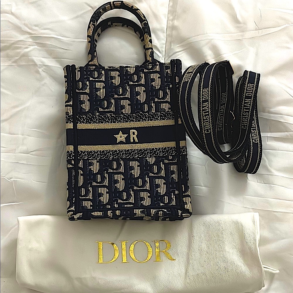 Custom Christian Dior Mini Vertical Book Tote